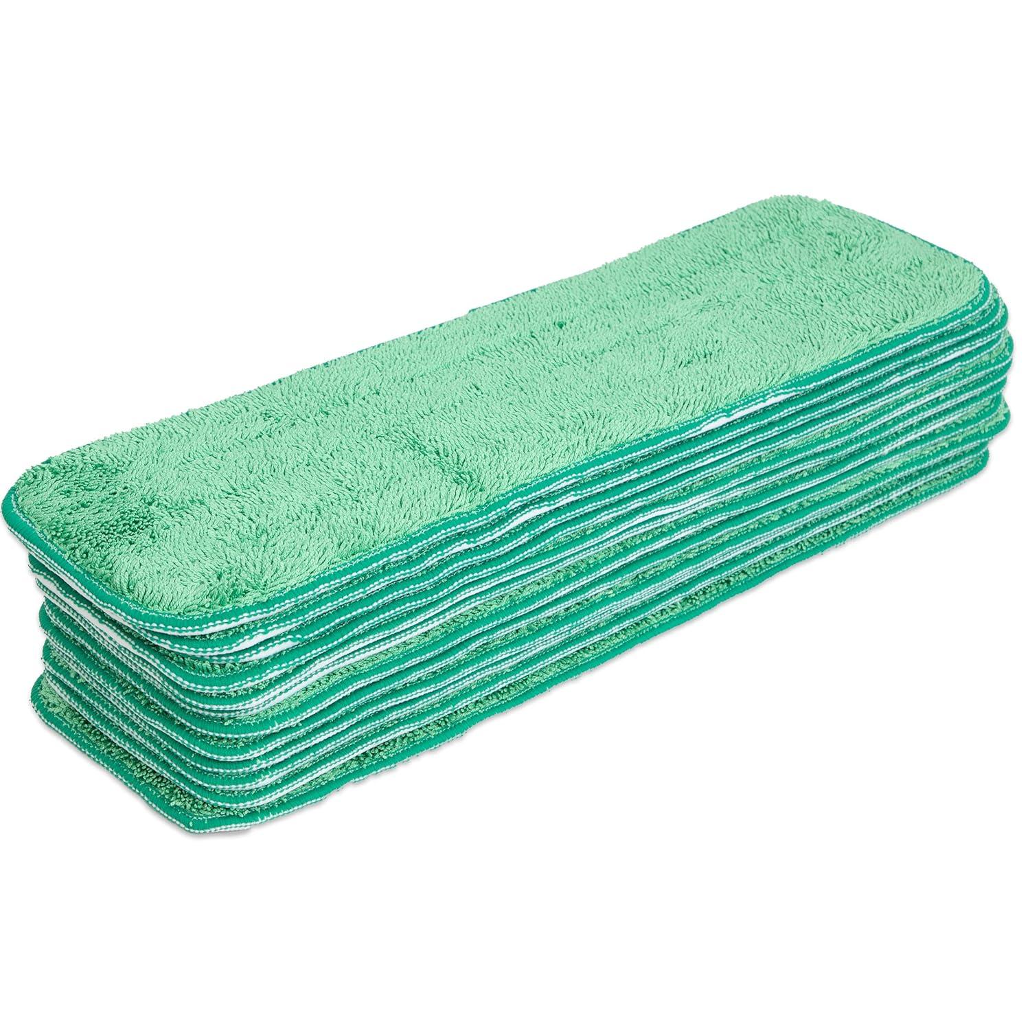 Arkwright Wet Mop Replacement Pads (12 Pack), Microfiber, 24 in., Green