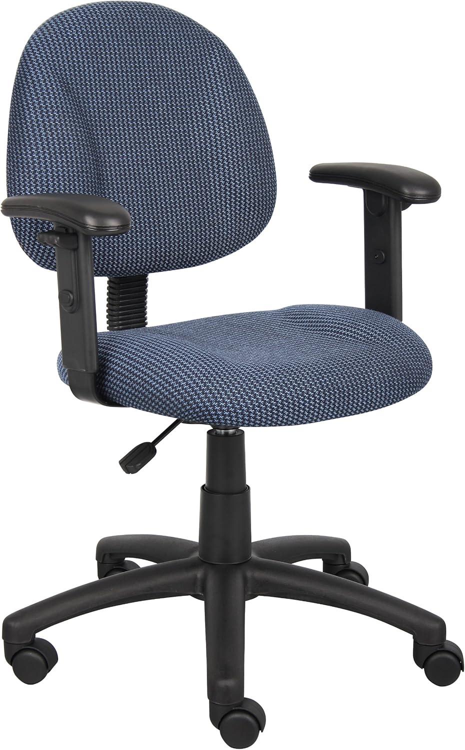 Deluxe Posture Chair with Adjustable Arms - Boss Office Products