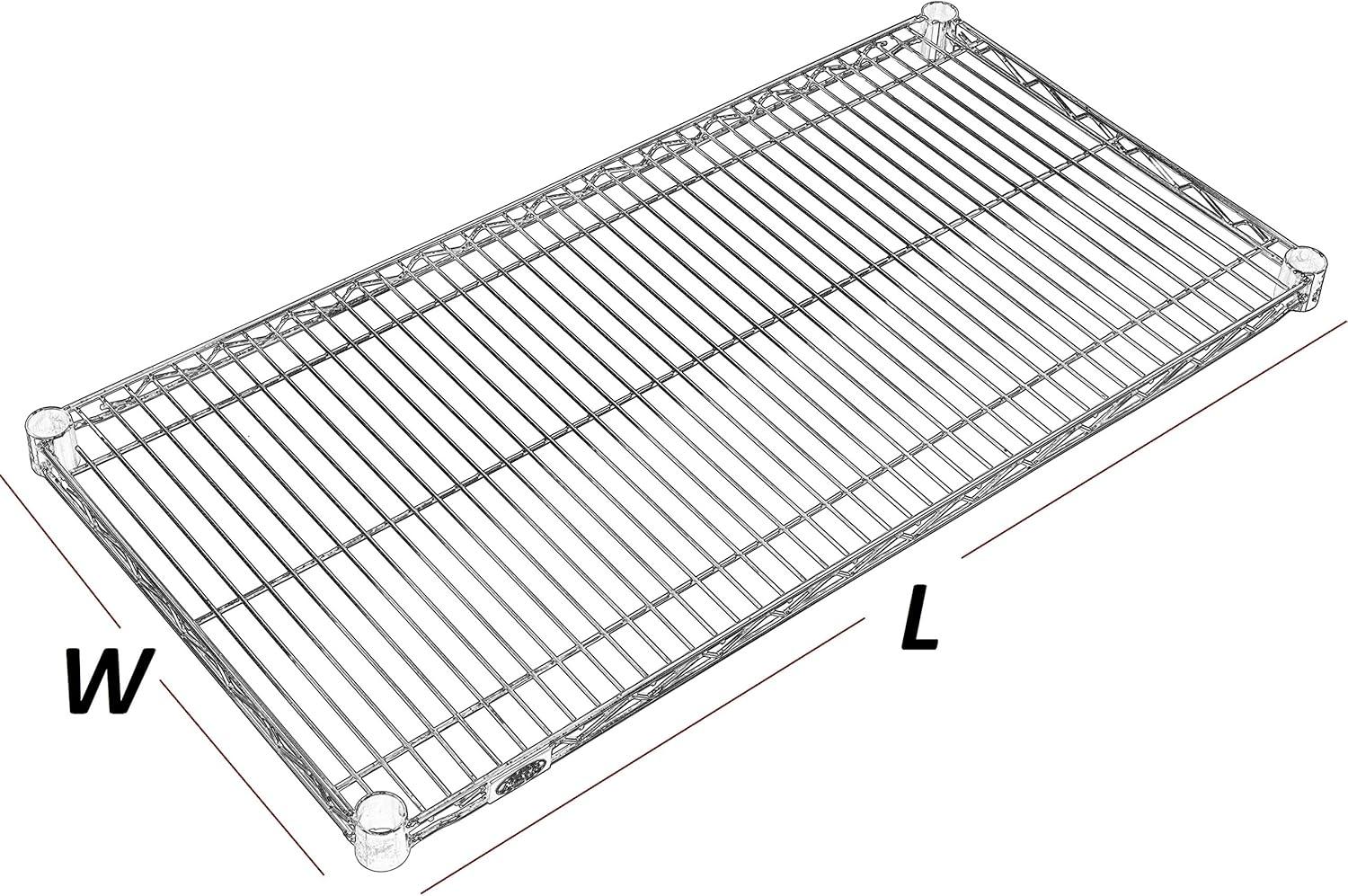 Chrome 18" x 30" Heavy-Duty Wire Shelf