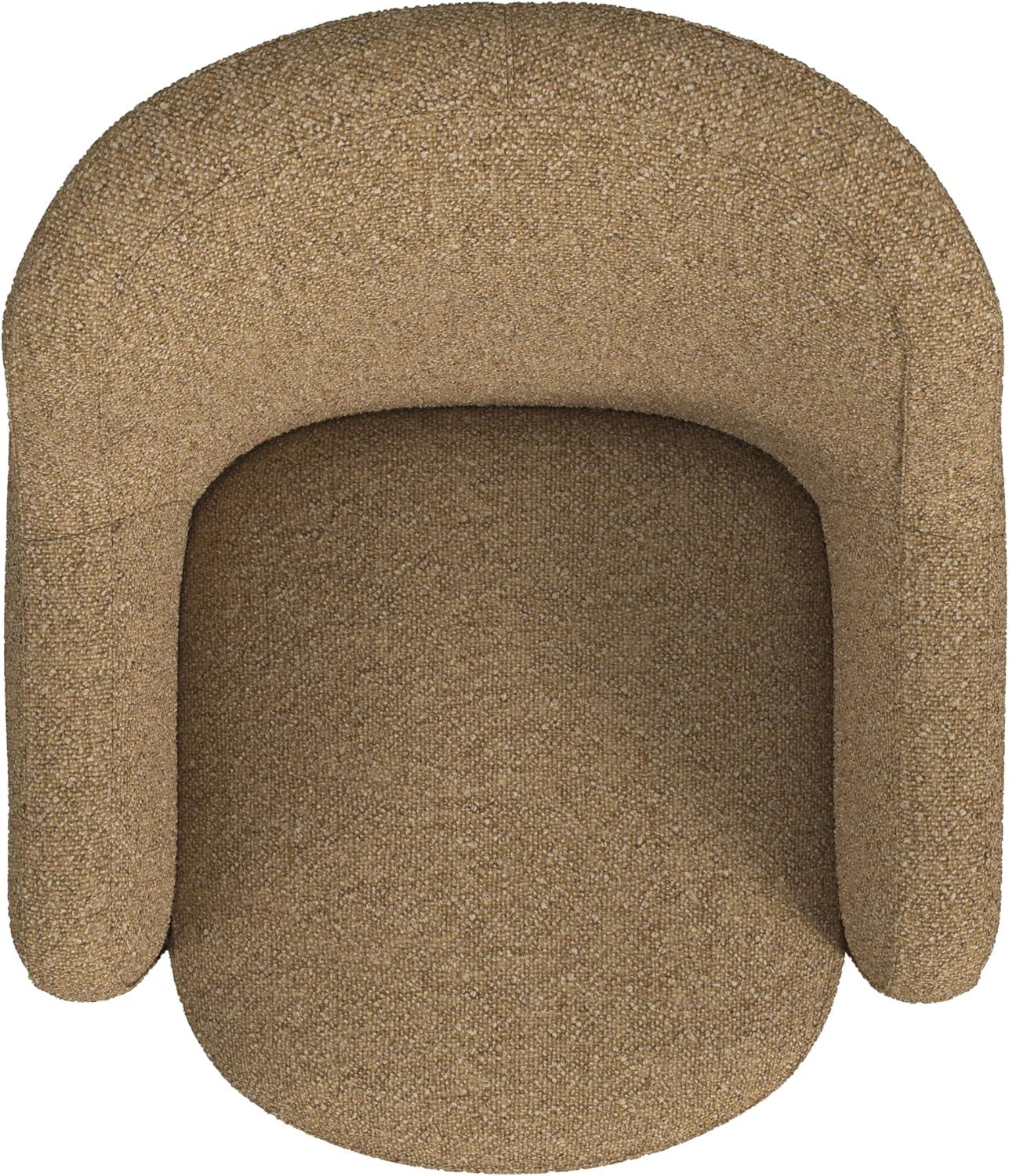 HomePop Upholstered Swivel Accent Chair Light Tan