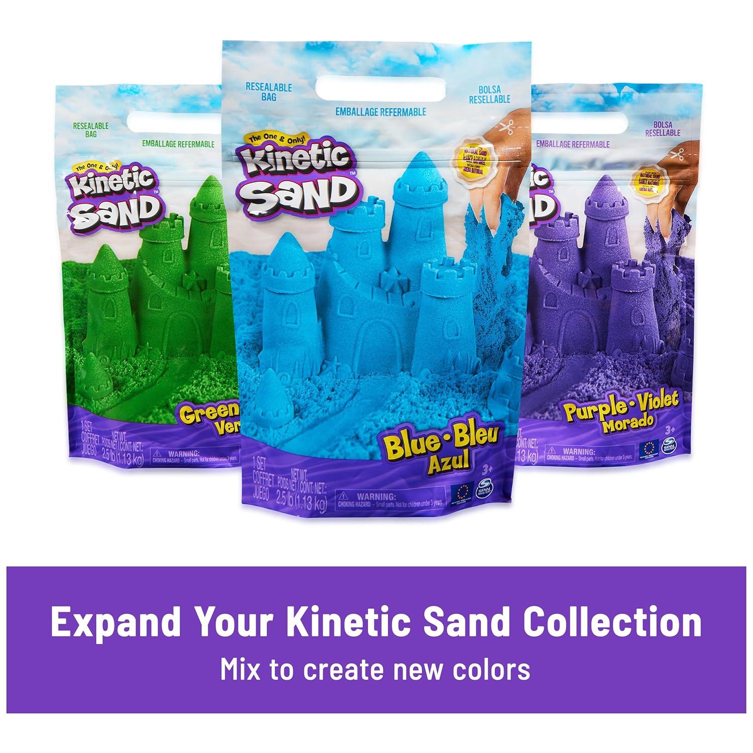 Kinetic Sand Mold n' Flow 1.5lbs Play Sand with 3 Tools