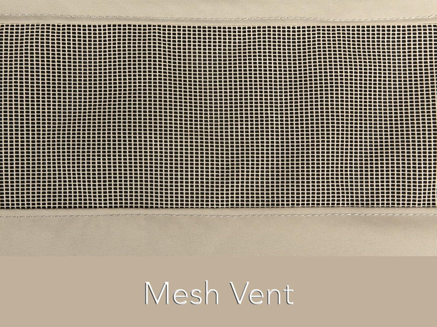 Covermates Outdoor Sofa Loveseat Cover - Water Resistant Polyester, Drawcord Hem, Mesh Vents, Seating and Chair Covers, 62W x 32D x 34H, Khaki