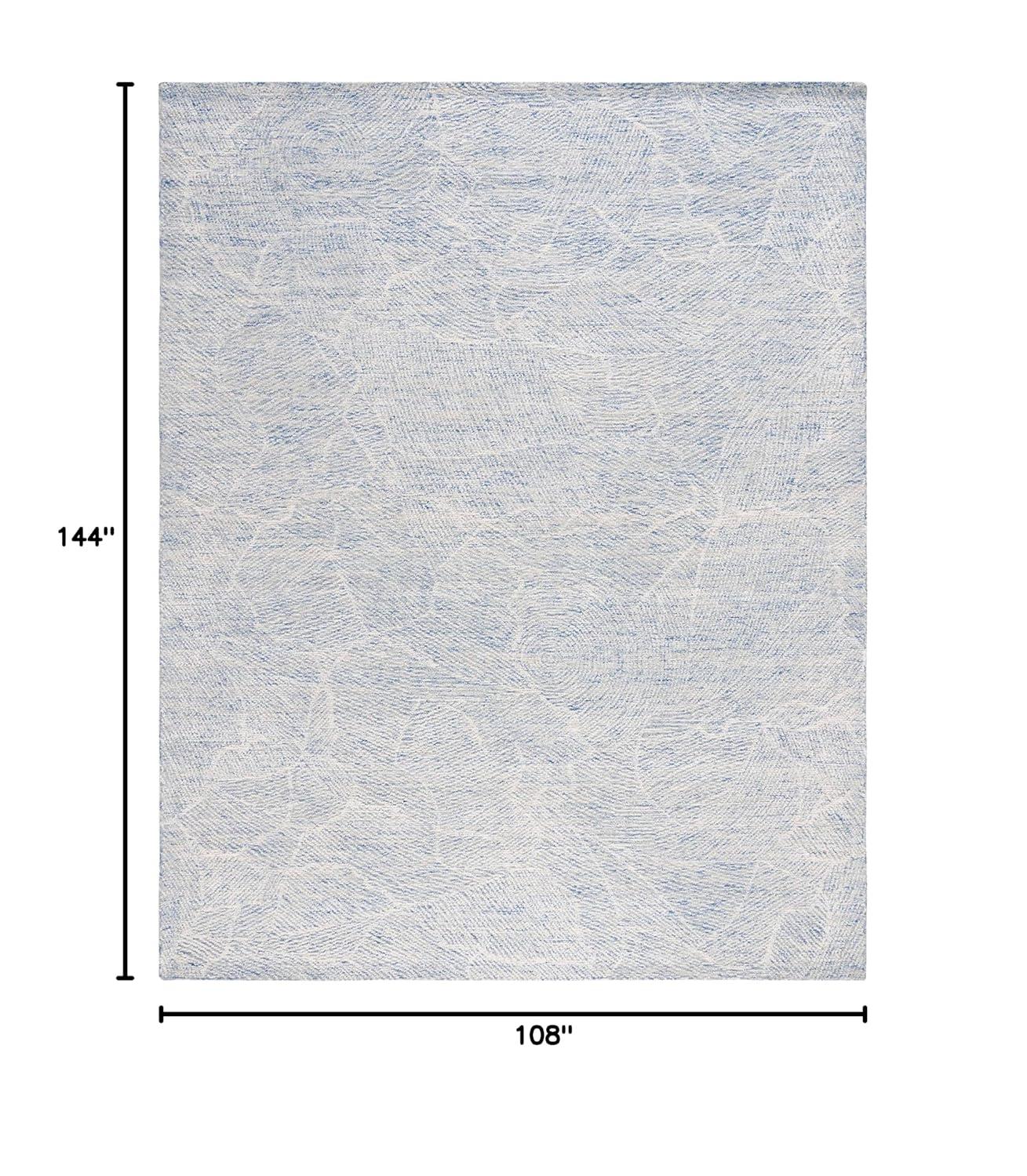 SAFAVIEH Metro Patricia Distressed Area Rug, Blue/Ivory, 9' x 12'