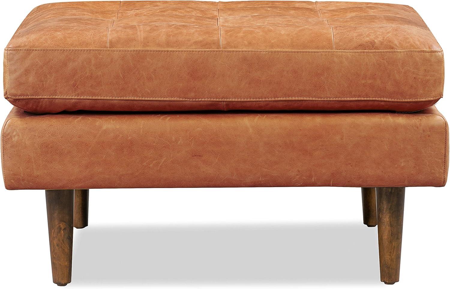 Athan Full-Grain Italian Genuine Leather Bench