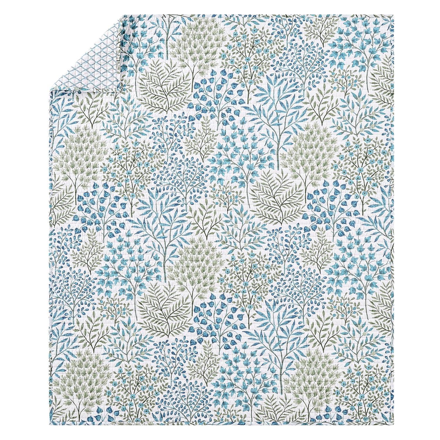 English Forest Natural  Quilted Throw - Levtex Home