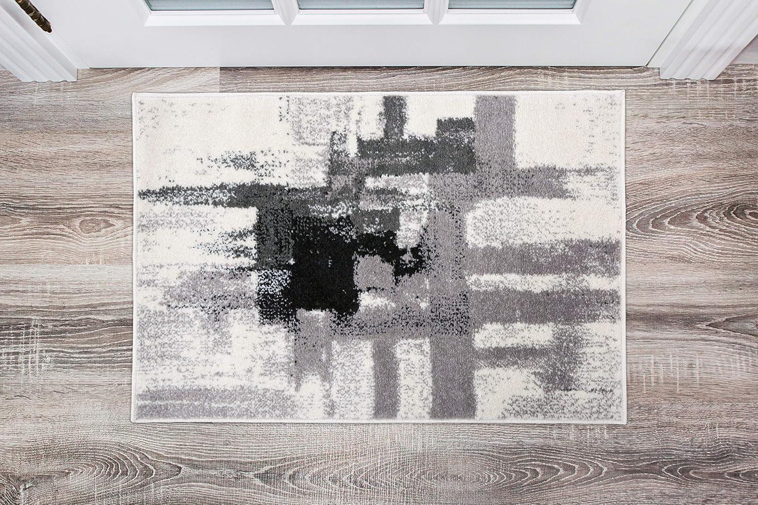 World Rug Gallery Contemporary Modern Abstract Area Rug