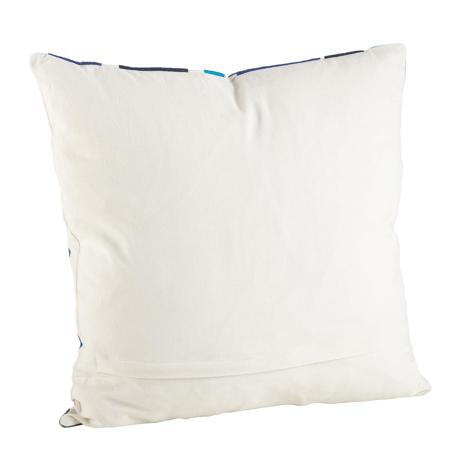 Saro Pennello Collection Embroidered Down Reversible Throw Pillow