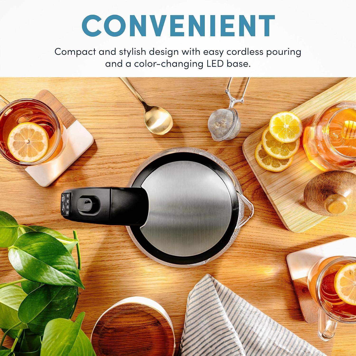 Aroma® 1.7L / 7-Cup Digital Glass Kettle (Awk-162bd)