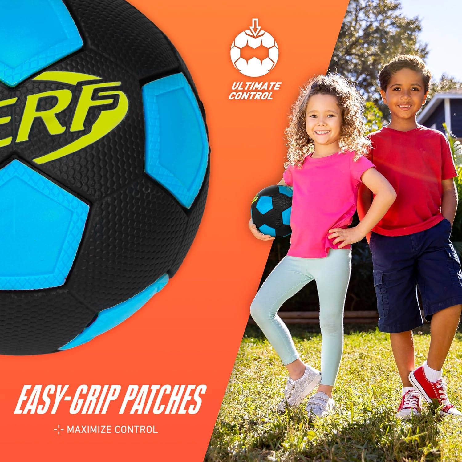 Mini Black and Blue Foam Soccer Ball for Kids