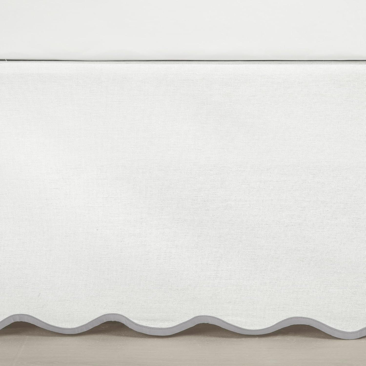 Coastal Chic Scallop Wrap Around Bed Skirt