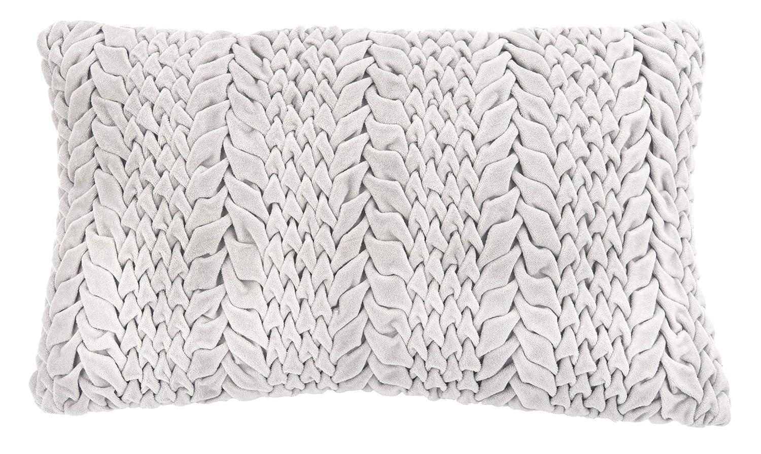Barlett Pillow - Light Grey - 12"X20" - Safavieh