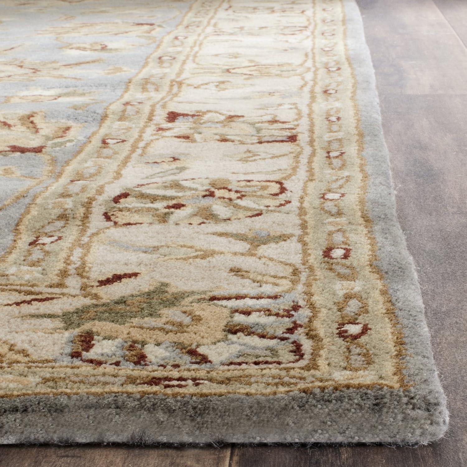 Royalty ROY343 Hand Tufted Area Rug - Blue/Beige - 7'x7' - Safavieh.