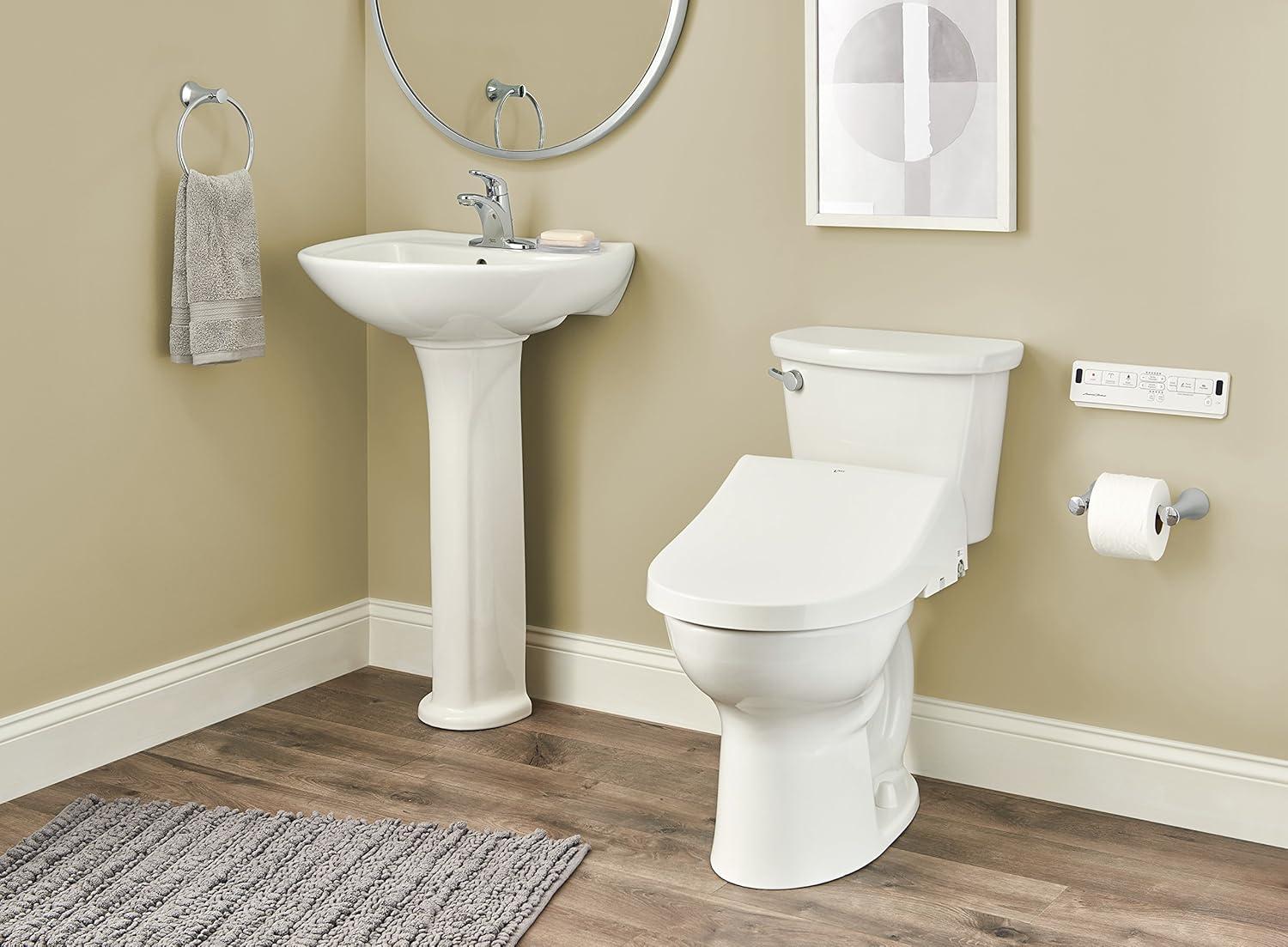 Canvas White Heated Shower Toilet Bidet Seat with Remote