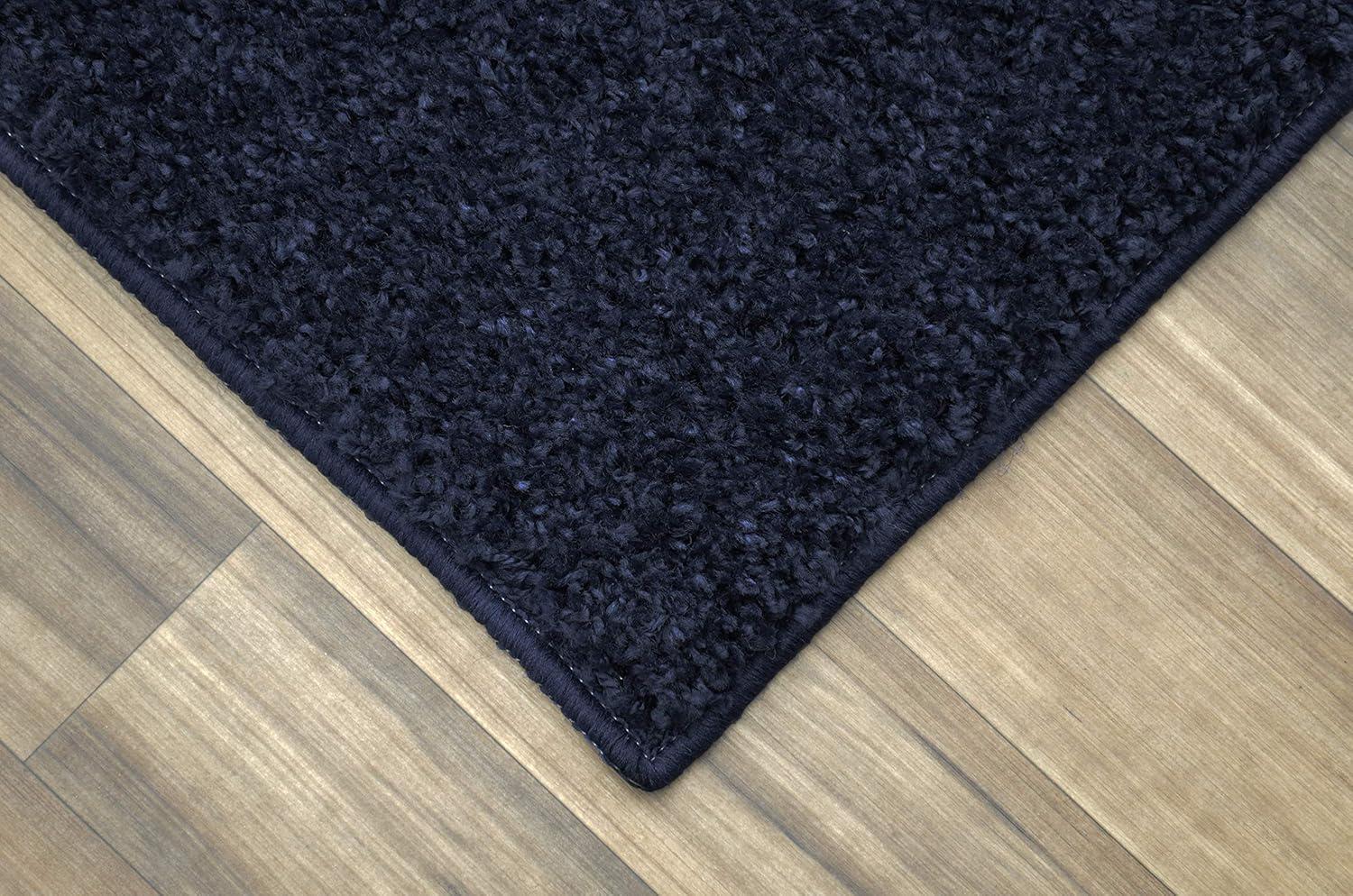 Garland Rug Skyline Shag Navy Indoor Area Rug, 5' x 7'