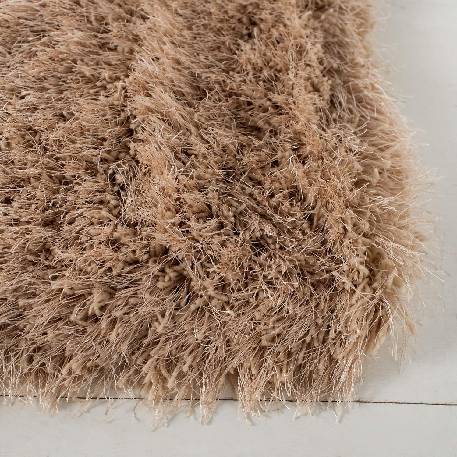 Shag SG256 Hand Tufted Indoor Accent Rug - Champagne - 2'x3' - Safavieh.