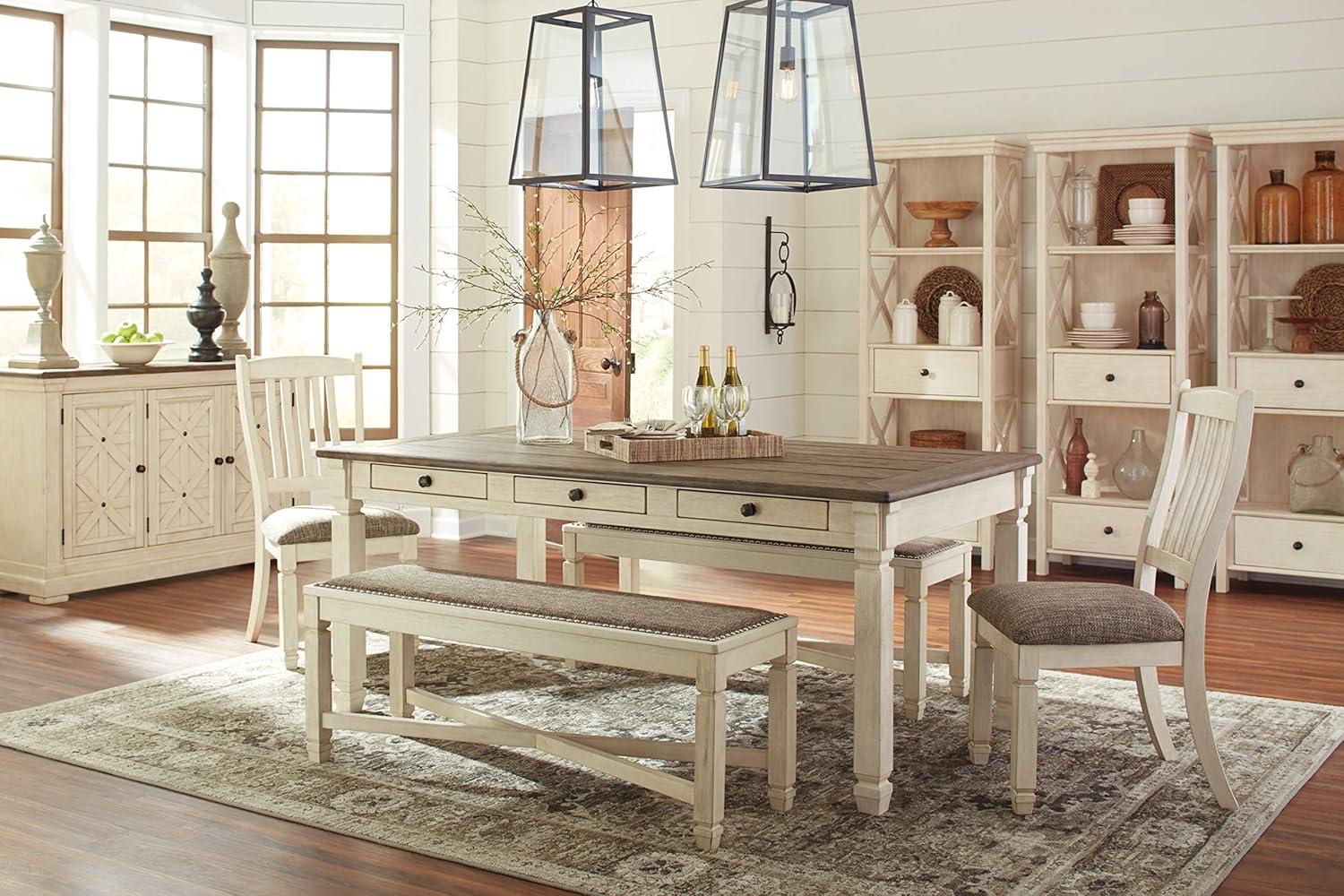 Bolanburg Antique White & Weathered Oak Dining Server