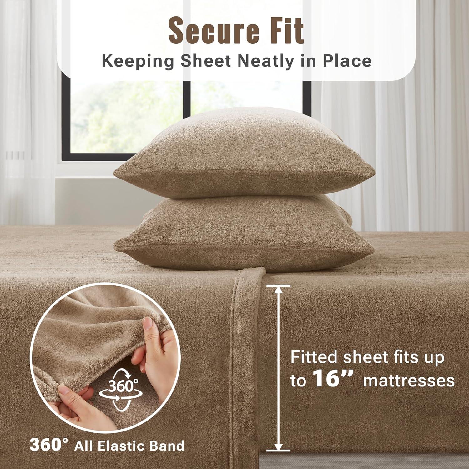 Soloft Plush Micro Plush Microfiber Sheet Set