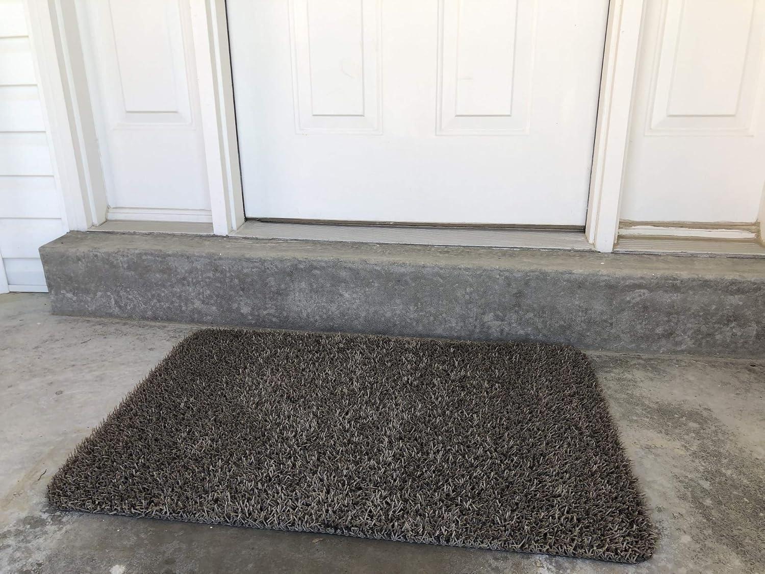 CLEAN MACHINE 10376921 High Traffic Astroturf Dirt Trapper Doormat, 23.5" x 35.5", Desert Taupe