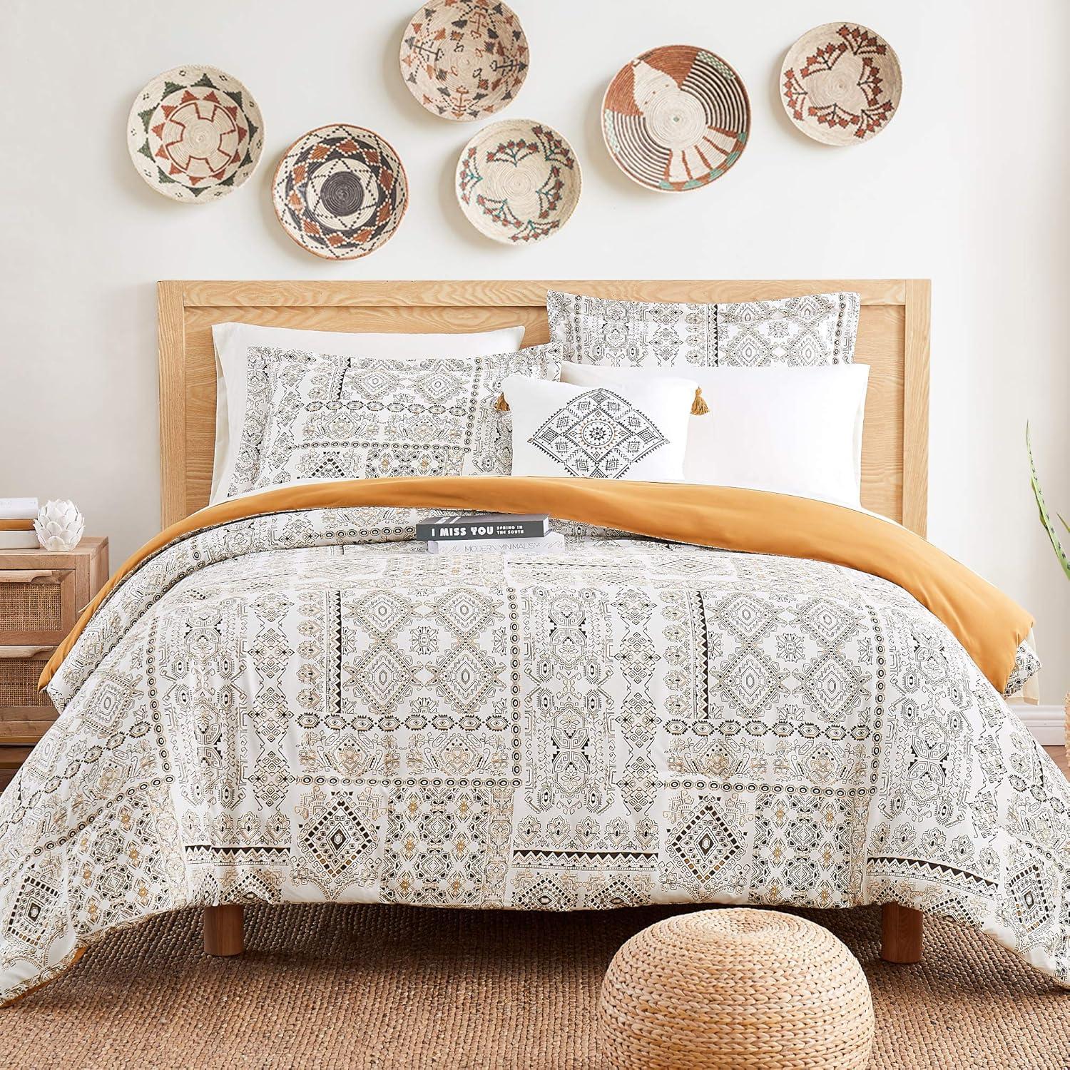 Modern Threads Printed Complete Bed Set Isla, Queen