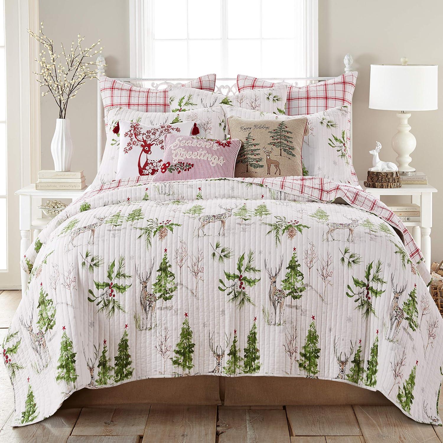 Villa Lugano Reversible Twin Christmas Quilt Set