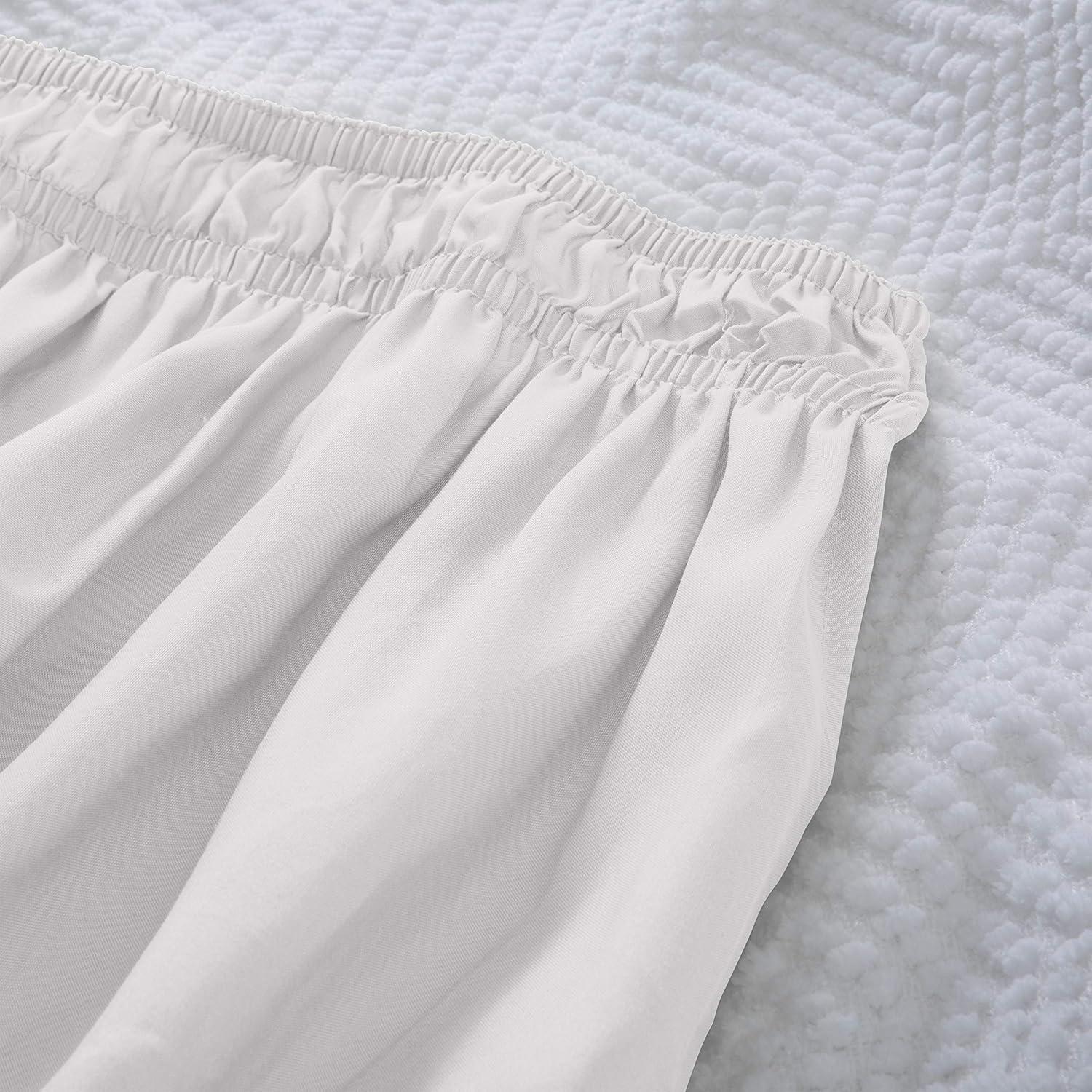 Home Details Adult Wrap Around 14" Bed Ruffle Queen/King in White