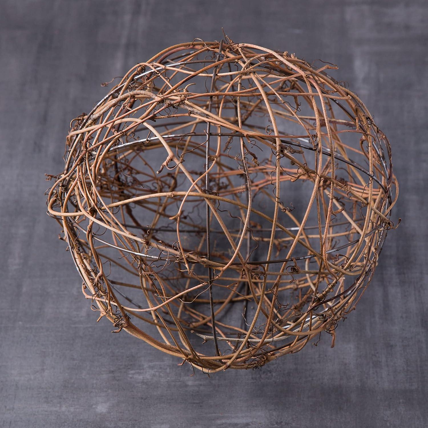 10" Grapevine Ball by Ashland - Rustic Decoration for Weddings, Birthdays, Parties, Holidays - 1 Pack