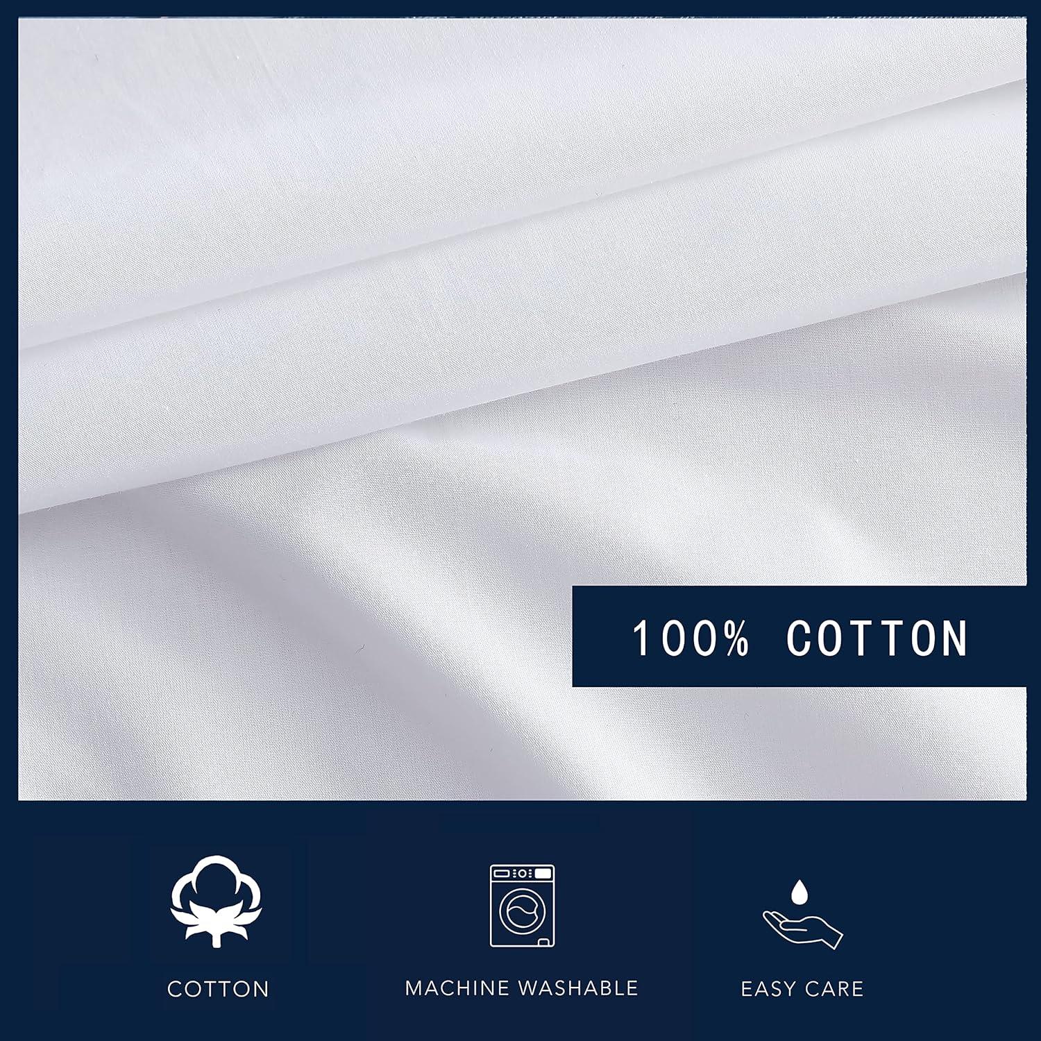 Nautica Solid Cotton Percale Sheet Sets