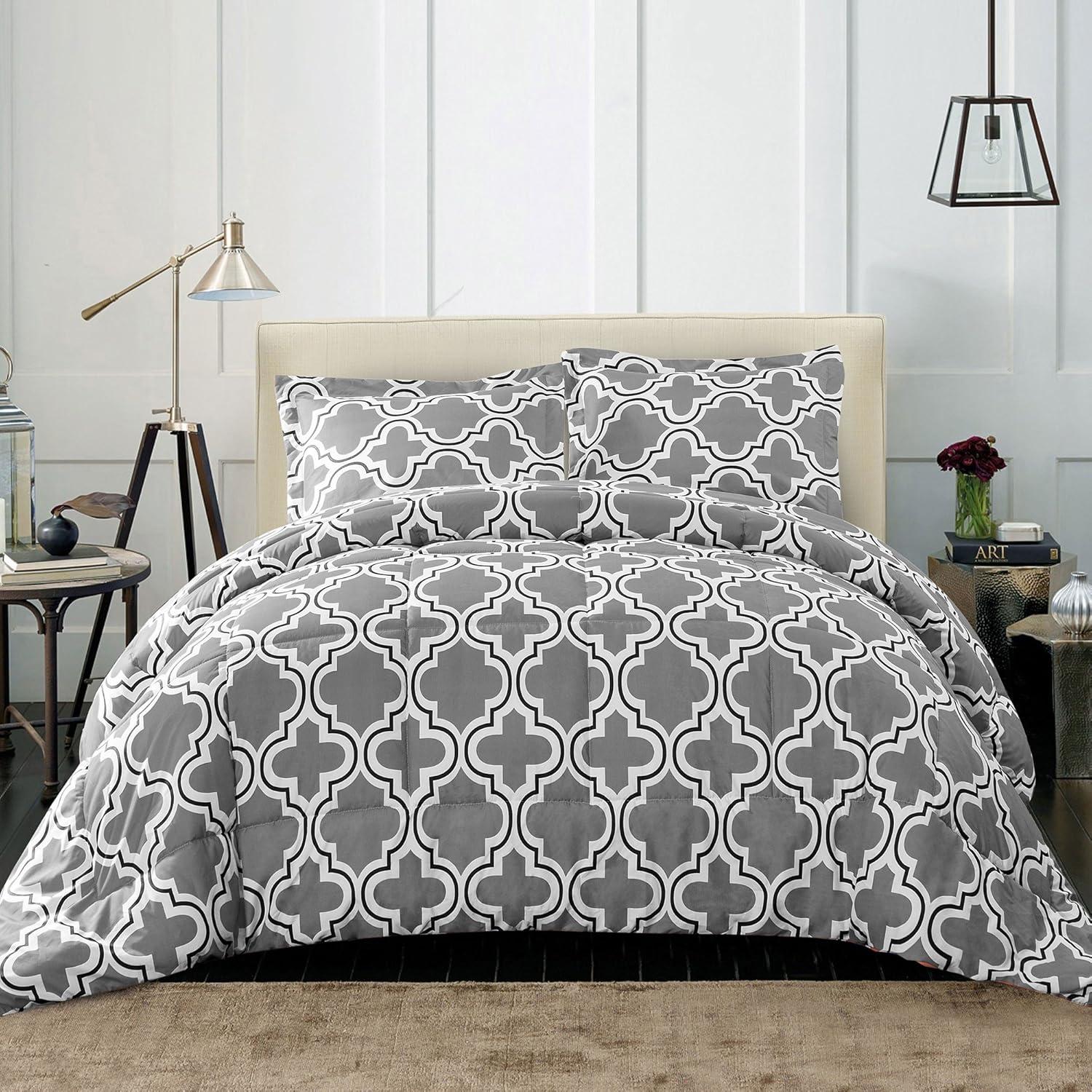 Superior Superior Trellis Trellis Hypoallergenic Down Alternative 3Pc Comforter Set