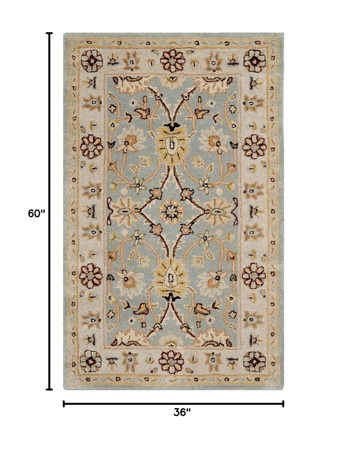 Antiquity AT249 Hand Tufted Area Rug - Light Blue/Ivory - 3'x5' - Safavieh.