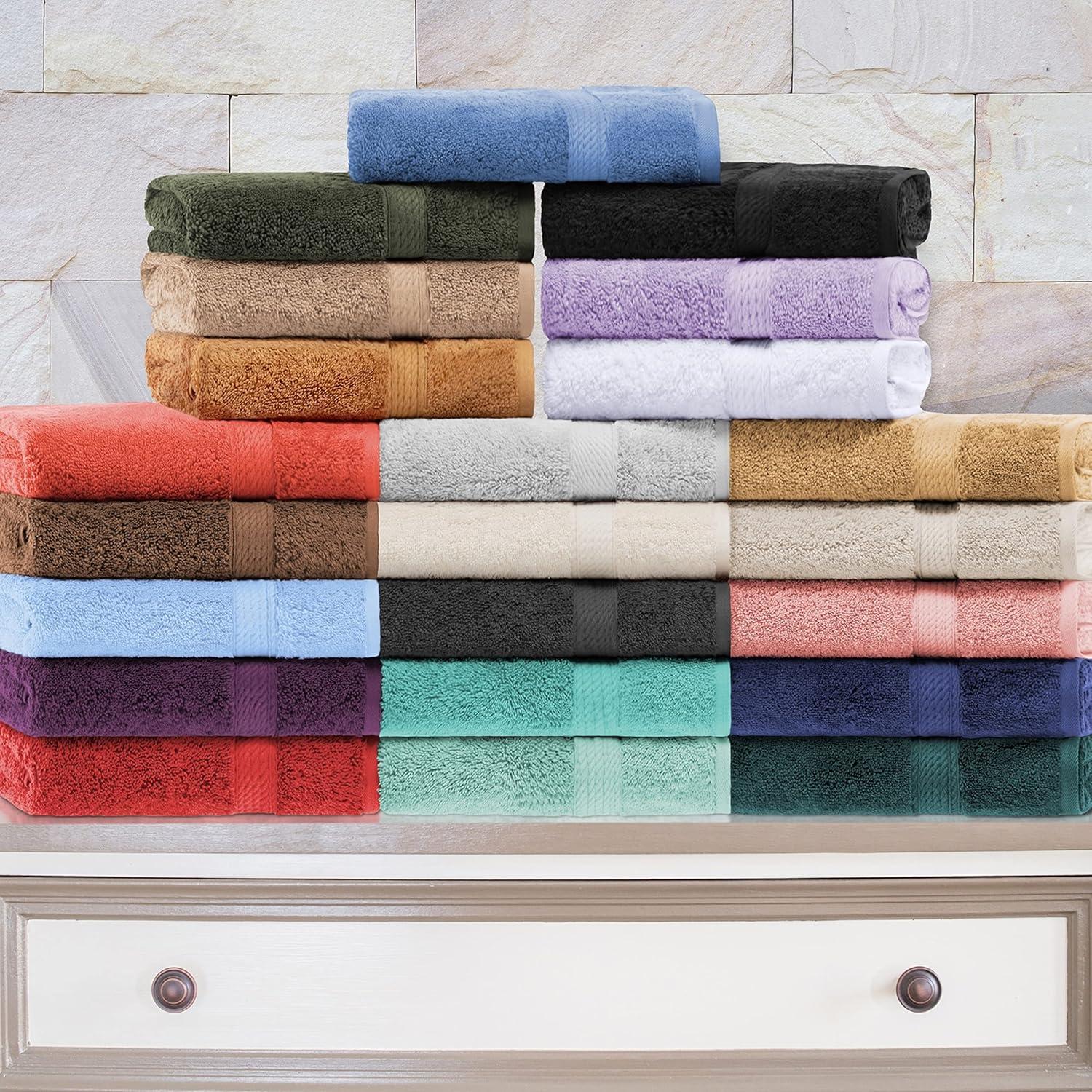 Ultra Soft Stone Egyptian Cotton 8-Piece Towel Set