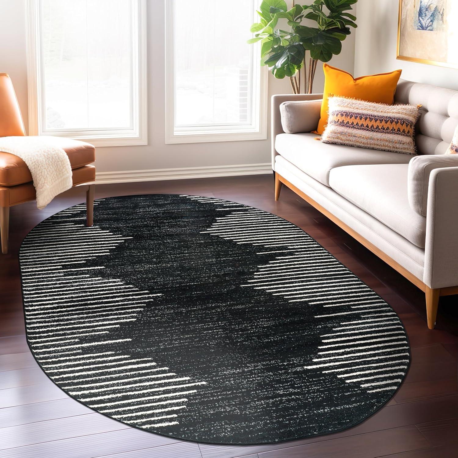 World Rug Gallery Bohemian Stripe Area Rug