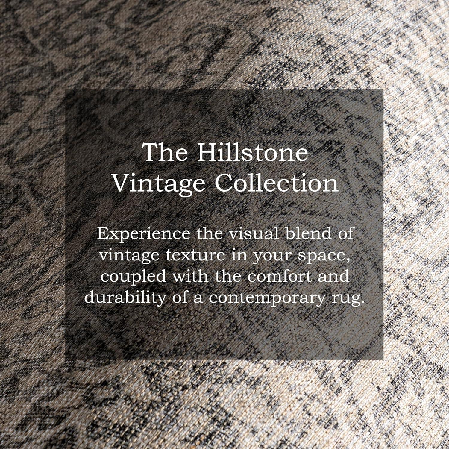 Nuloom Hillstone Collection Calantha Traditional Vintage Medallion Area Rug, 5' x 8', Beige