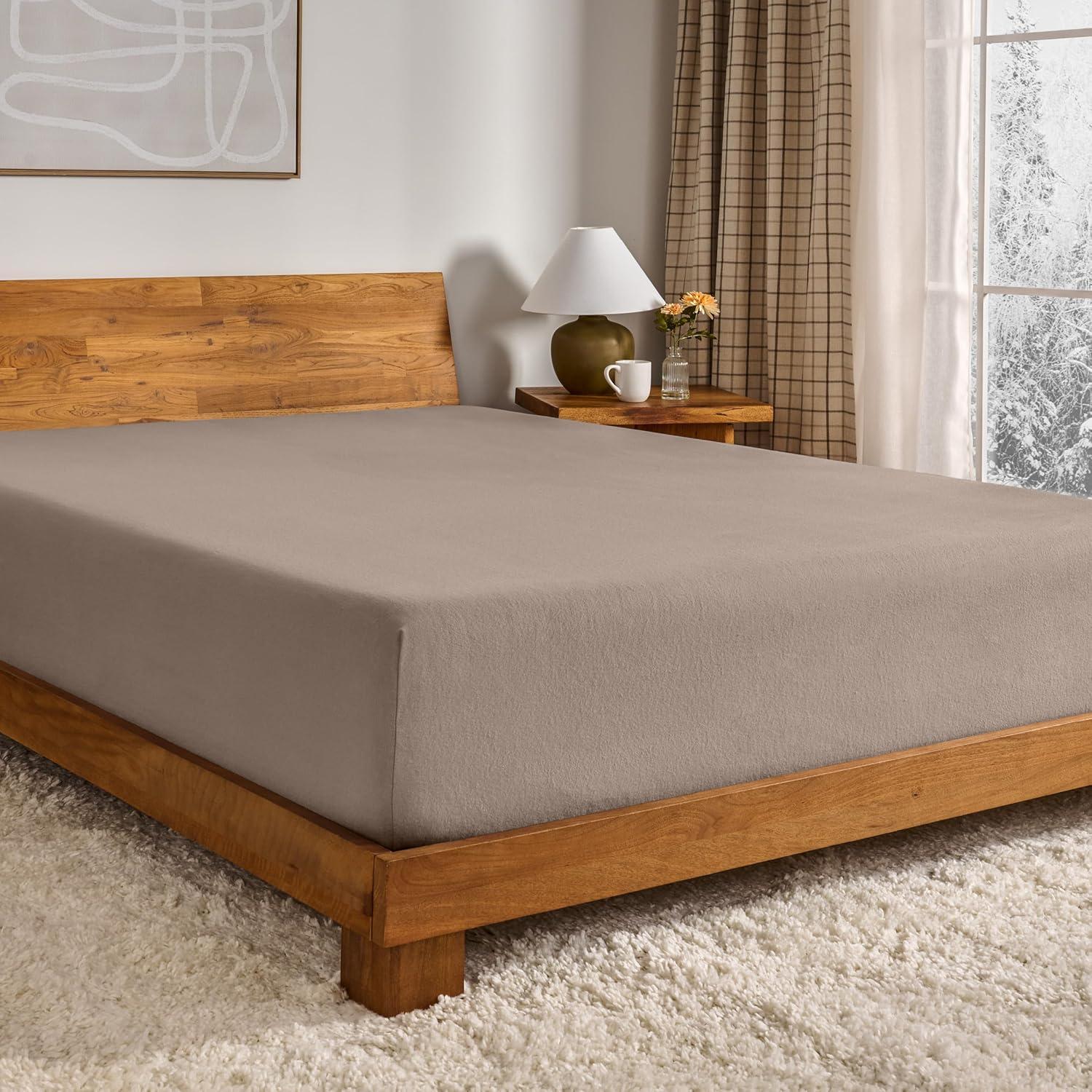 Bare Home Flannel Fitted Sheet