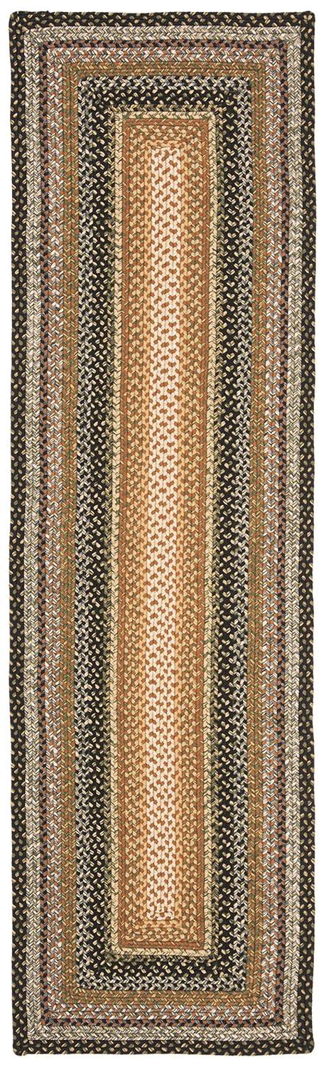 SAFAVIEH Braided Ellen Colored Bordered Area Rug, Blue/Multi, 2'6" x 5'