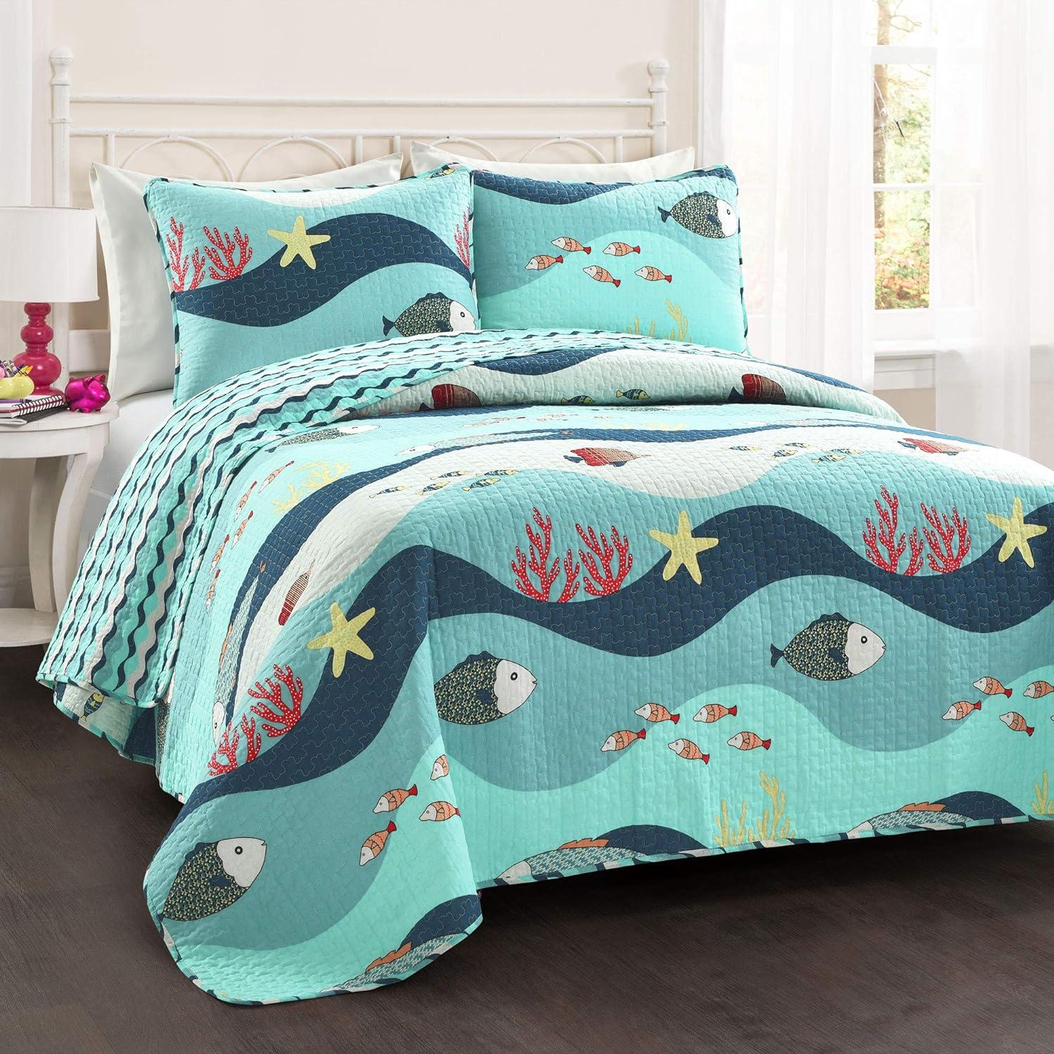 Sealife 3 - Piece Quilt Set