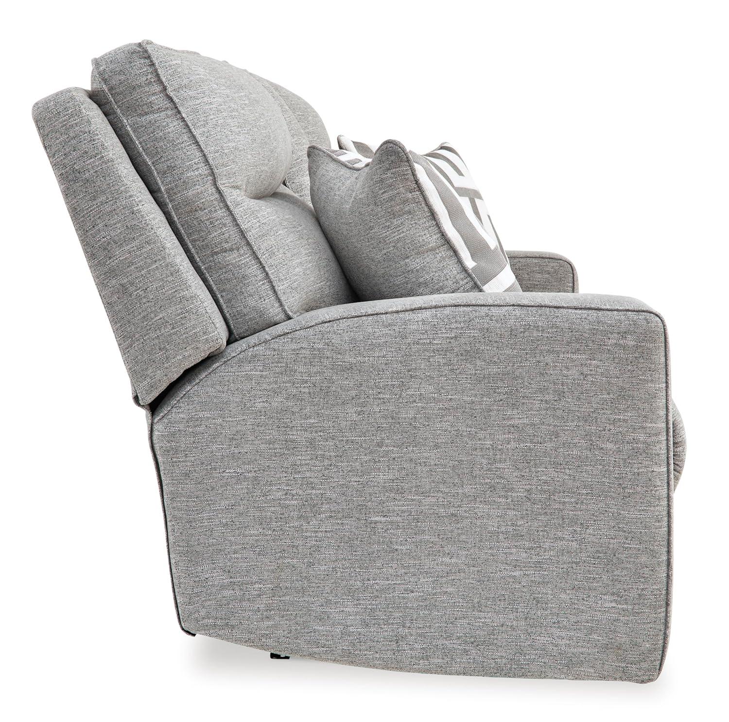 Signature Design by Ashley Biscoe Pewter Power Reclining Loveseat