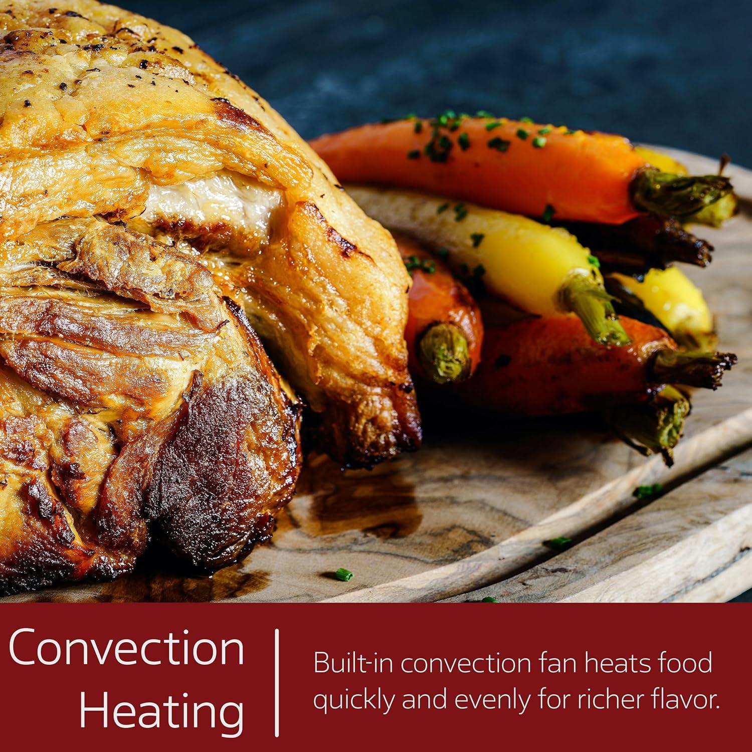 MegaChef 45L Electric French Door Rotisserie Convection Counter Top Oven