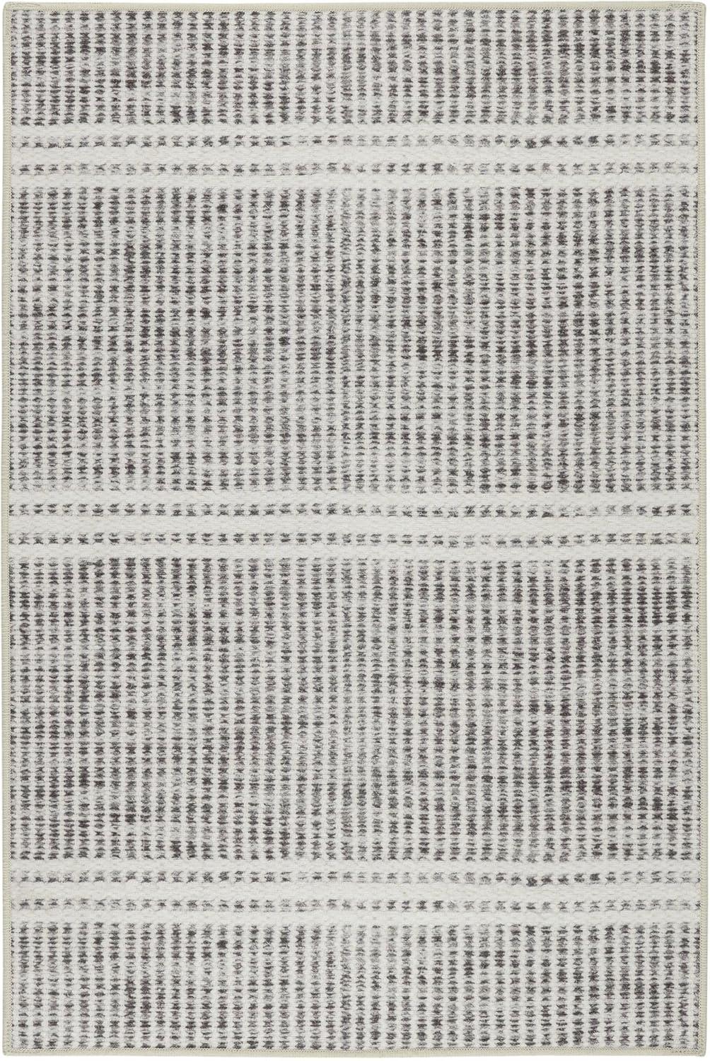 Malta Grey Machine Washable Rug