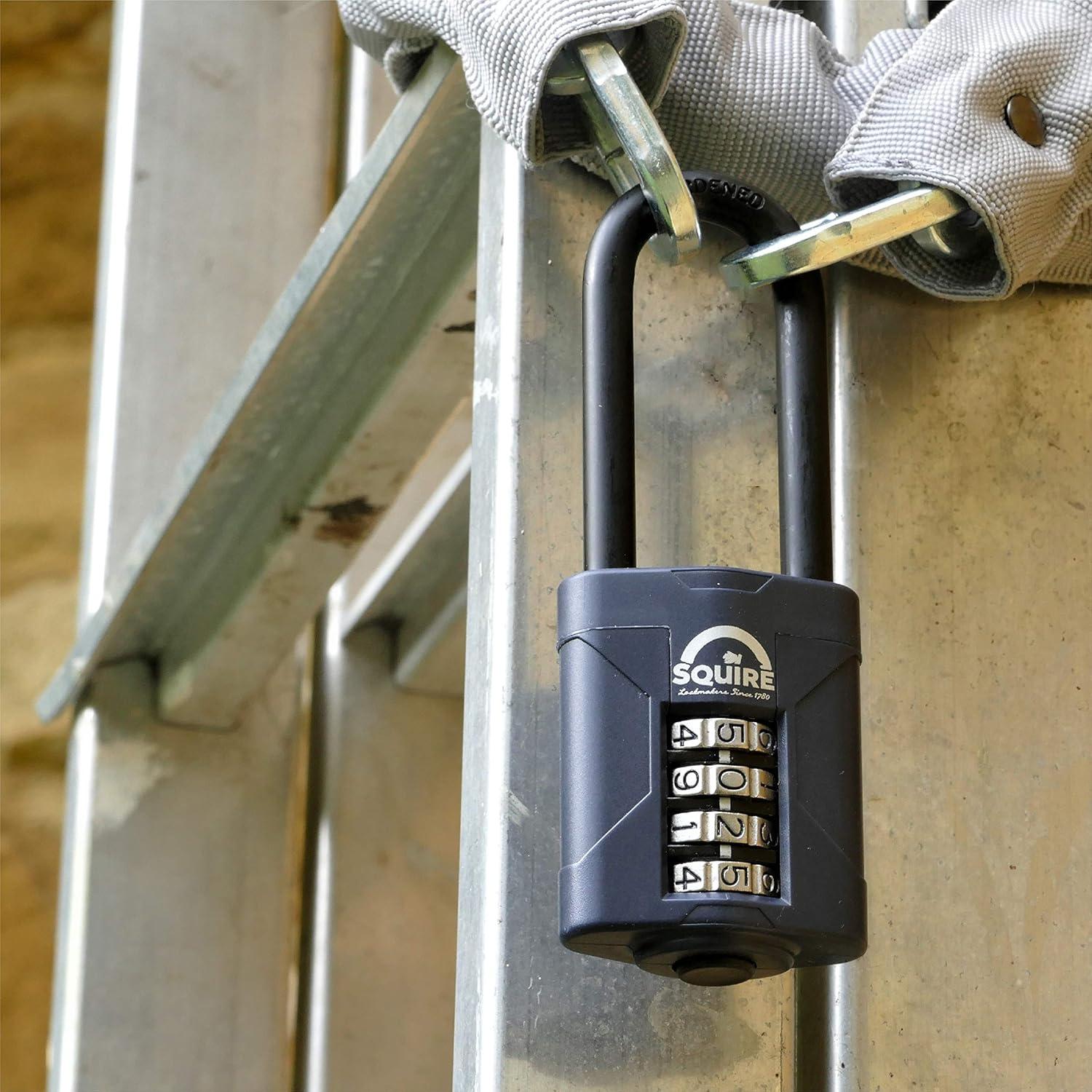 Weathershield™ Long Shackle Combination Padlock | 5-Wheel | CP60/2.5