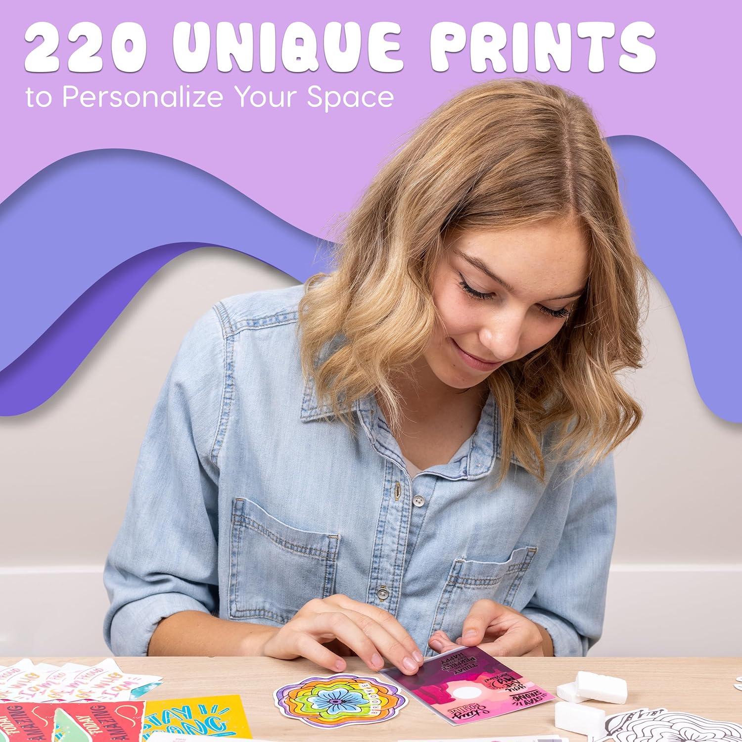 Hapinest DIY Wall Collage Kit for Teen Girls, Arts and Crafts Kit Tween Girl Room Decor, Birthday Gifts Ages 10 11 12 13 14 16 Years Old and Up, Cool Stuff for Bedroom Dorm Aesthetic Décor S301