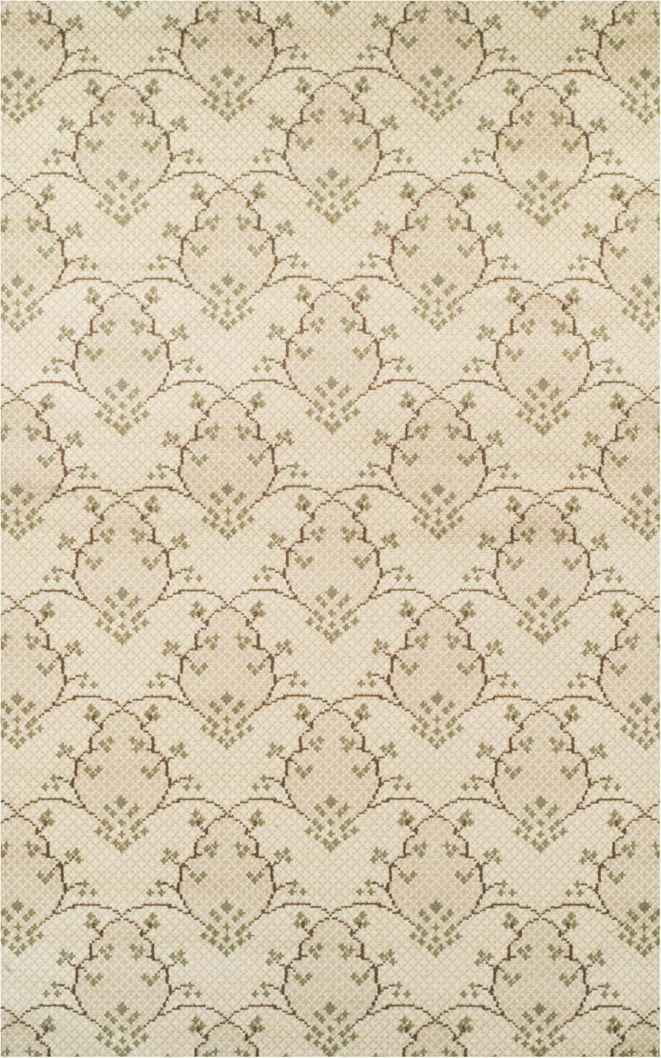 Superior Aberdeen Floral Farmhouse Indoor Area Rug, Beige, 4' x 6'