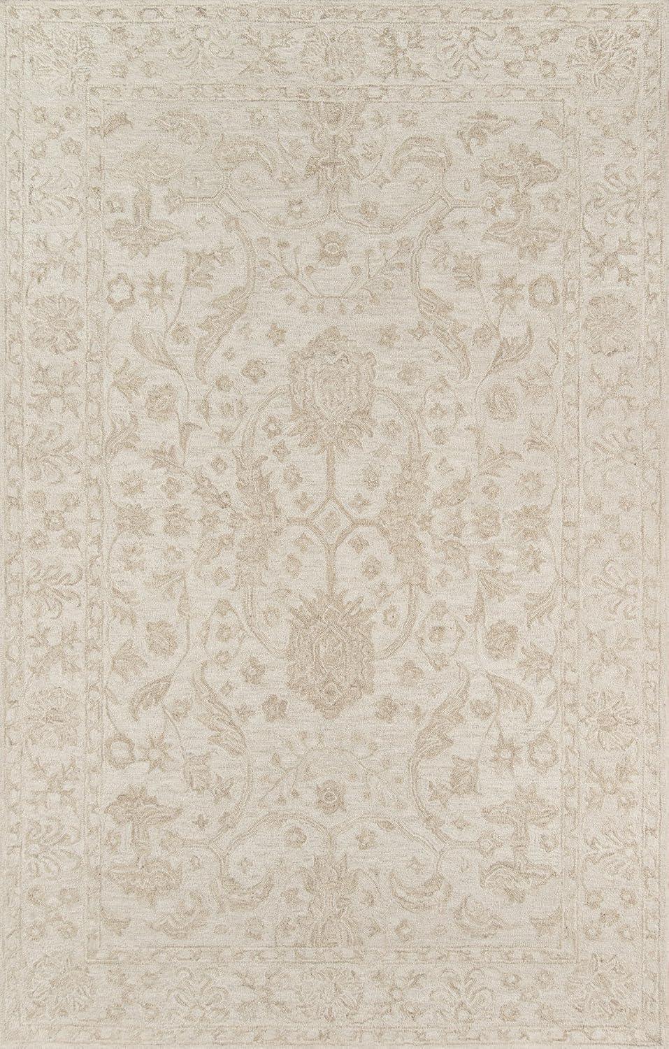 Momeni Traditional Rectangle Area Rug, Beige, 2' X 3'