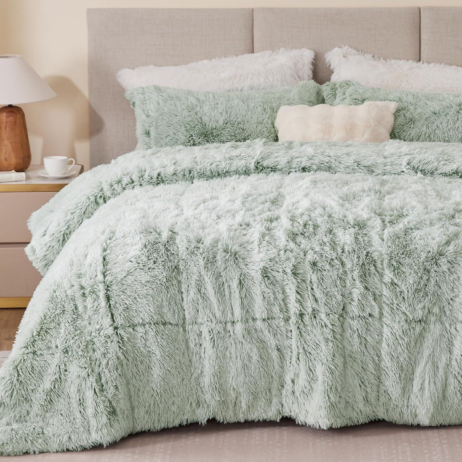 Malea Shaggy Faux Fur Comforter Mini Set