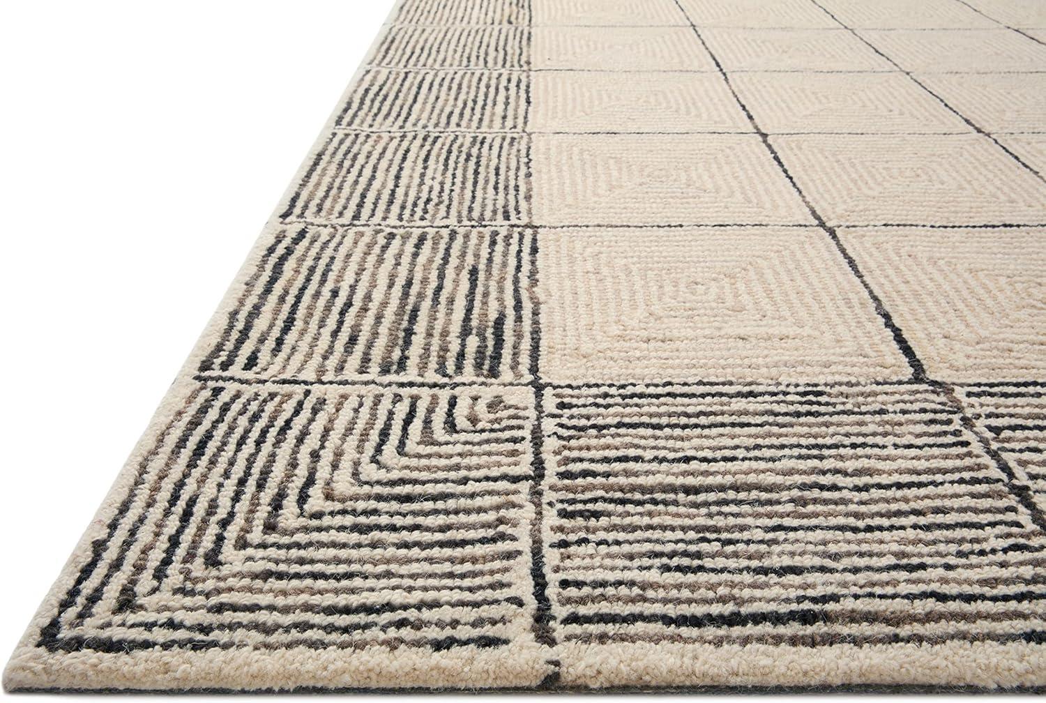 Chris Loves Julia x Loloi Francis Collection FRA-02 Cream / Black, ContemporaryArea Rug