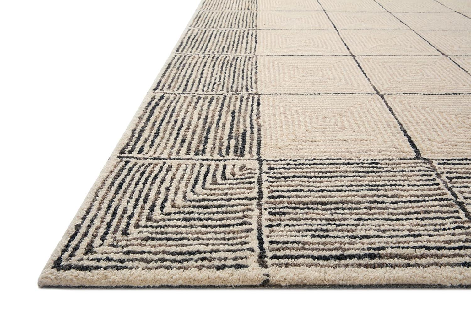 Chris Loves Julia x Loloi Francis Collection FRA-02 Cream / Black, ContemporaryArea Rug