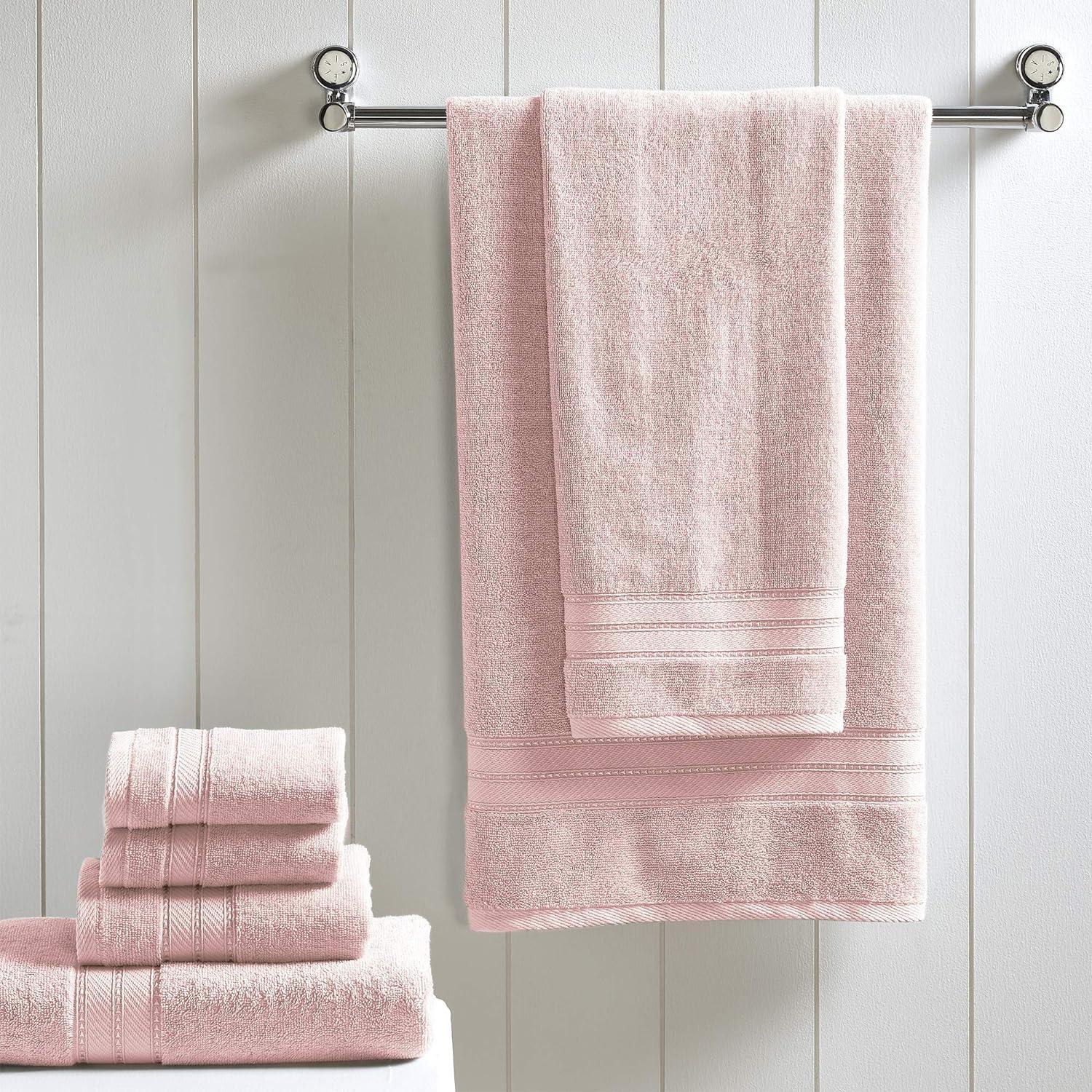 Modern Threads - Spun Loft 6-Piece 100% Combed Cotton Towel Set - Bath Towels, Hand Towels, & Washcloths - Super Absorbent & Quick Dry - 600 GSM - Soft & Plush