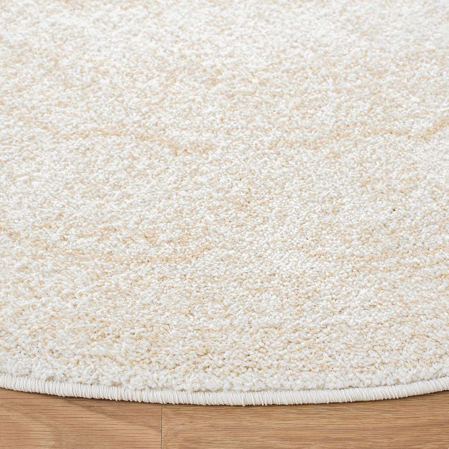 Adirondack ADR108 Power Loomed Area Rug - Ivory/Beige - 8' round - Safavieh.
