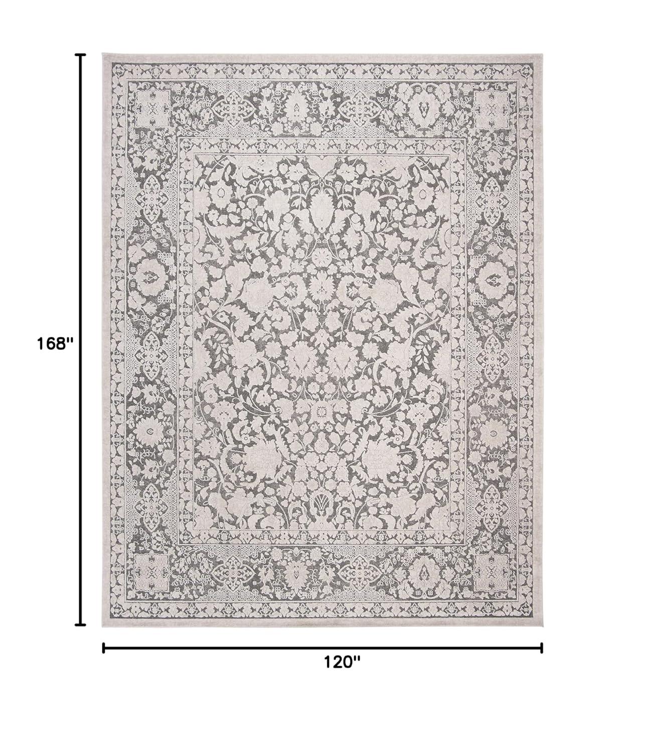 Reflection RFT664 Power Loomed Indoor Area Rug - 10'x14' - Light Grey/Cream - Safavieh