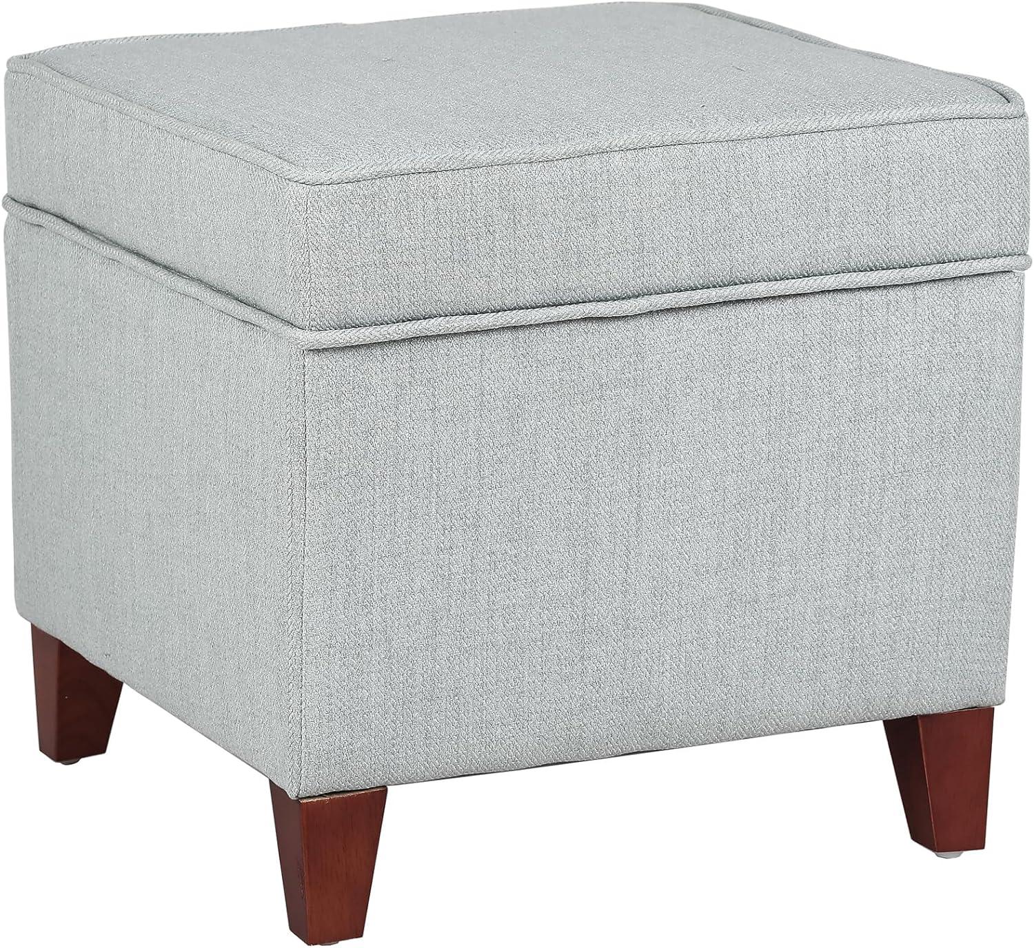 Homebeez Upholstered Tufted Storage Ottoman Footstool,Storage Cube Seat Foot Rest Stool