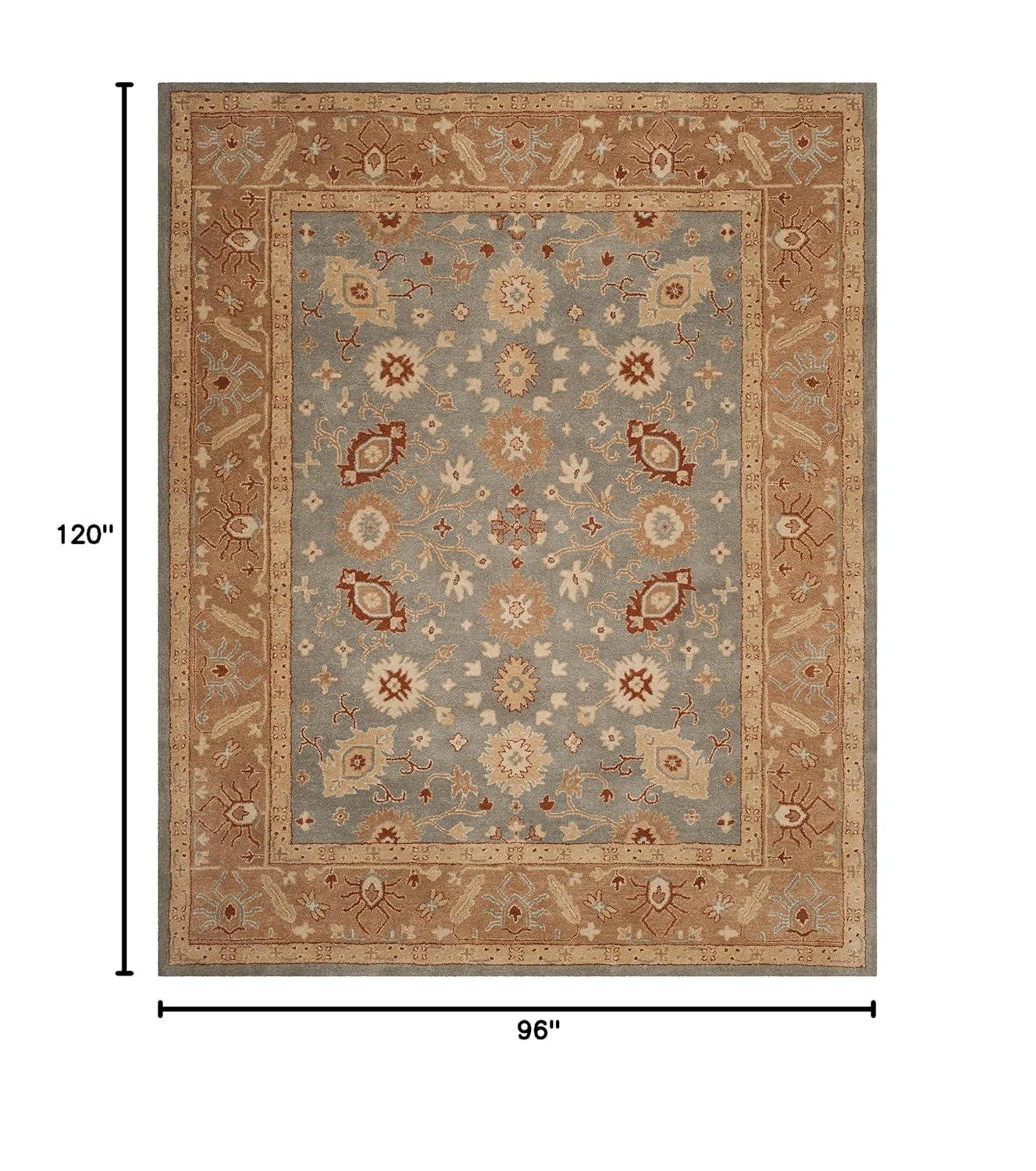 Antiquity AT61 Hand Tufted Indoor Area Rug - Blue/Beige - 8'x10' - Safavieh